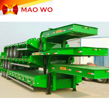 High Quality Chassis Tri-axle Low Bed Semi Trailer